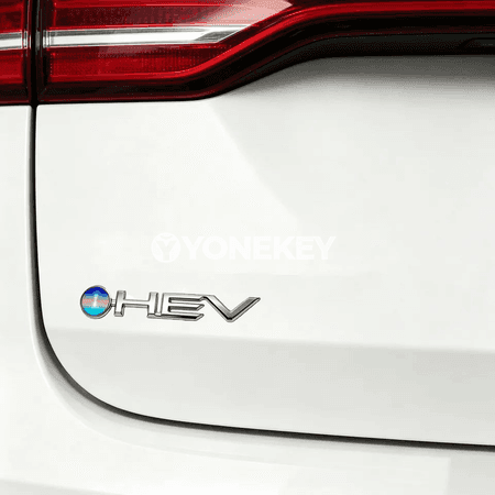 Toyota üçin metal HEV emblemasy, 3D bezeg stikeri