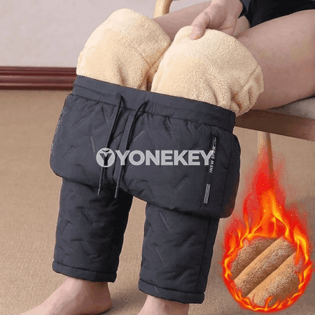 Erkekler üçin gyş ýyly sport balaklary, ýyly we ýel geçirmeýän jogger