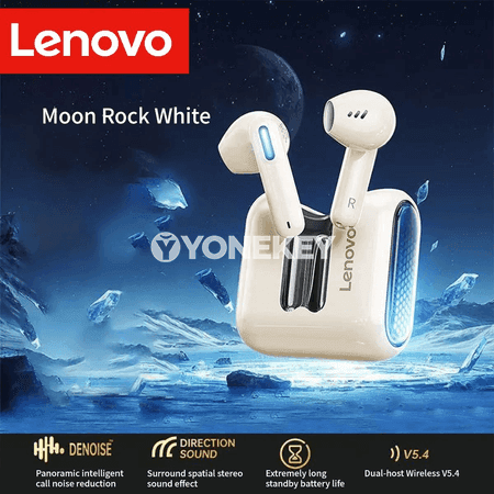 Lenovo EA189 Bluetooth 5.4 simsiz gulakçyklary, LED gaply sport nauşnikler