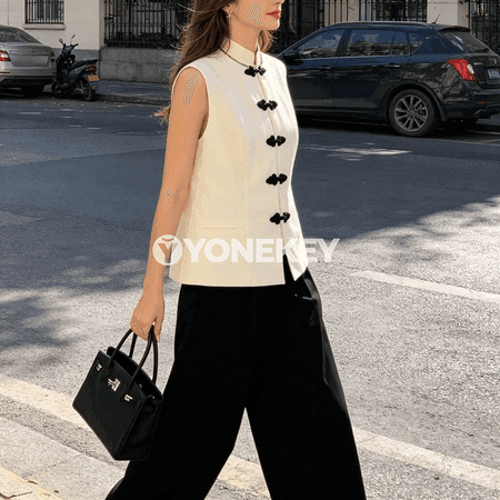 Zenanlar üçin ýaz-tomus bej ýeňsiz elegant jiladyrma