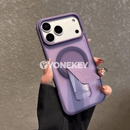 iPhone üçin transparent magnitli mat korpus, holderli