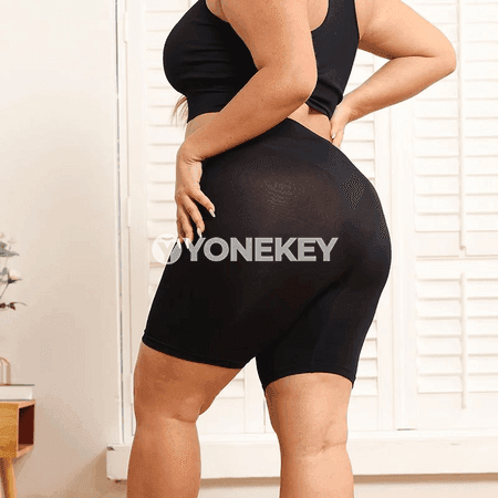 Zenanlar üçin ýokary belli beden şekillendiriji içki balak, plus size