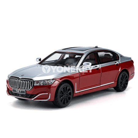 BMW 760Li 1:24 metal awtoulag modeli, sesli-çyraly, açylýan gapyly
