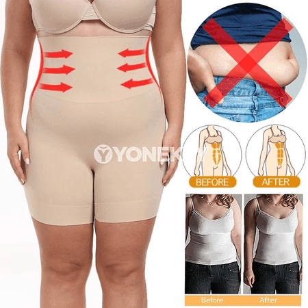 Zenanlar üçin ýokary belli beden şekillendiriji içki balak, plus size
