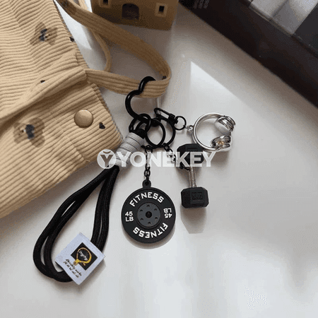 Fitnes görnüşli uniwersal açar şaýy, dambel dizaýnly