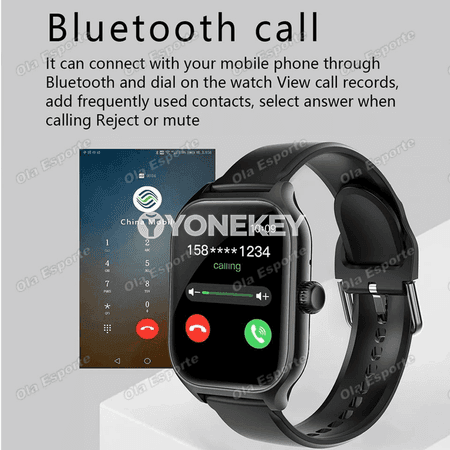 HW12 köpfunksiýaly akylly sagat, Bluetooth jaňly