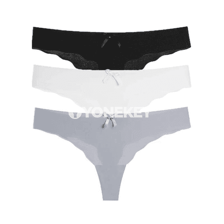 Zenanlar üçin ýokary rahat tikinsiz G-string içki eşik toplumы, 3 sany