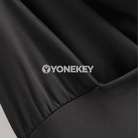 Zenanlar üçin slim fit metal halkaly ýeňsiz top, V boýun