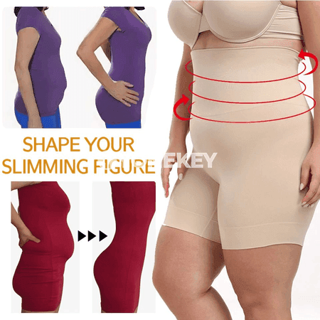 Zenanlar üçin ýokary belli beden şekillendiriji içki balak, plus size