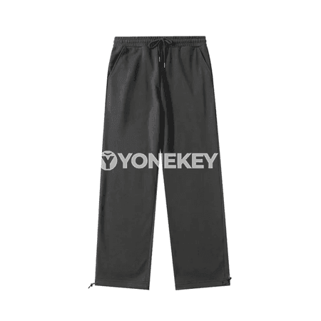 Erkekler üçin giň balakly sport görnüşli gündelik jogger balaklar