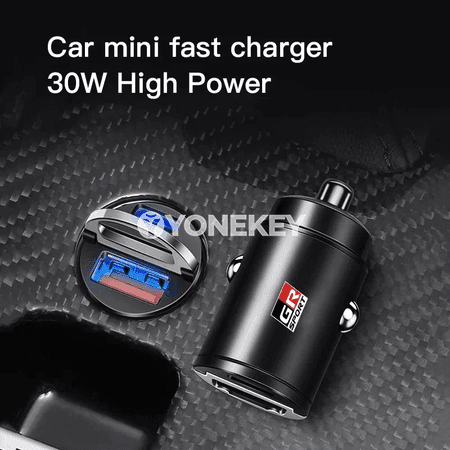Toyota GR Sport üçin USB‑C PD awtoulag zarýad adaptory, çalt zarýad
