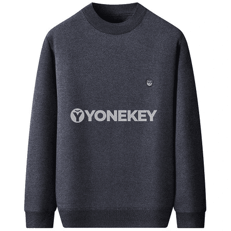 Erkekler üçin ýyly trikotaž switer, döwrebap gündelik stil