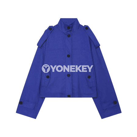 Duralga ýakaly düwmeli zenan penjek – ýaz güýz, gündelik stil