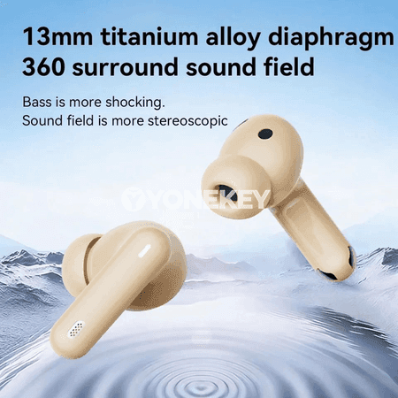 Simsiz Bluetooth naushnik TWS, displeýli, uzyn batareýaly, sport üçin