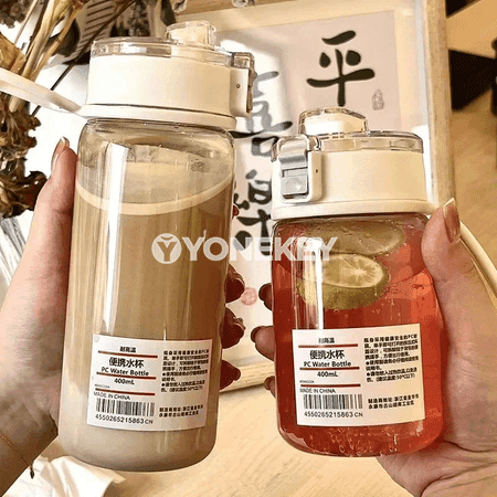 Çeýnikli plastik suw gapy, göterip bolýar, 350/550 ml