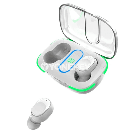 Y90 TWS simsiz Bluetooth 5.3 gulaklyklary, sport üçin mikrofonly stereo model