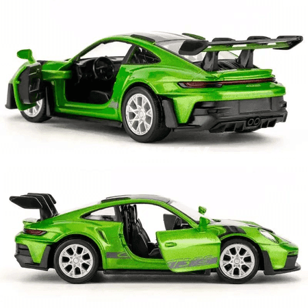 Porsche 911 GT3 RS 1:36 metal model awtoulag, pull-back
