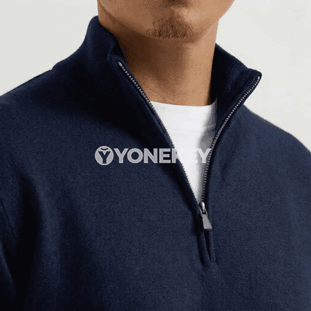 Erkekler üçin ýyly fermuarly örme switer kurtka