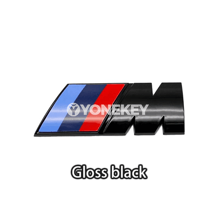 BMW M seriýasy üçin 3D ABS arka emblema — dürli ölçegler