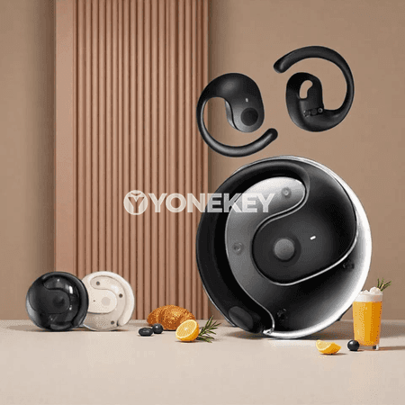 OWS simsiz Bluetooth 5.3 gulaklyklar, ýokary ses hili, zarýad gutusy bilen