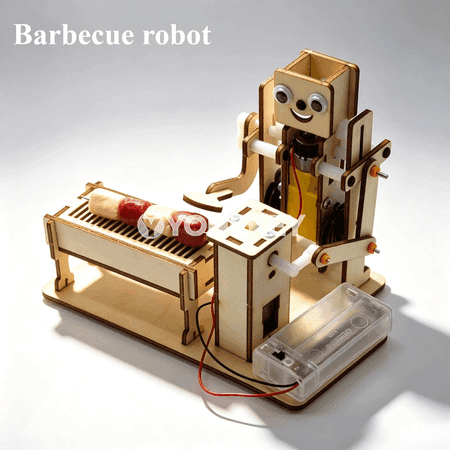 DIY ýygnalýan barbekýu robot modeli, okuw we tejribe toplumy
