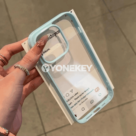 iPhone 11–16 üçin açyk akril gorag koveri