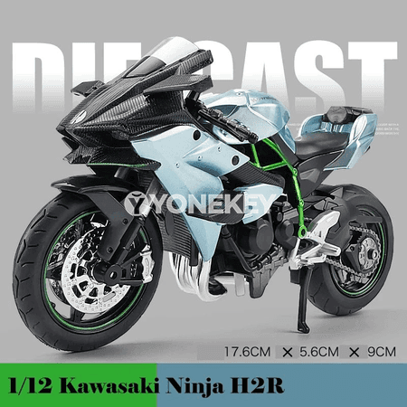 KAWASAKI Ninja ZX-10R 1:12 metal motosikl modeli, sesli-çyraly