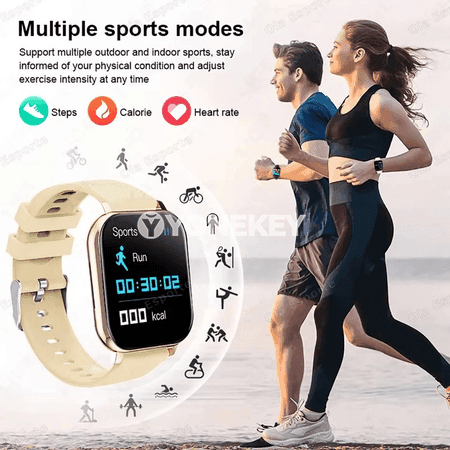 Köp funksiýaly akylly sagat, Bluetooth, sport we saglyk gözegçiligi