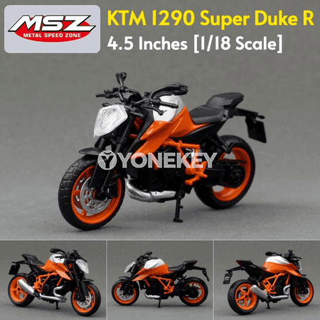 KTM 1290 Super Duke R 1:18 metal motosikl modeli
