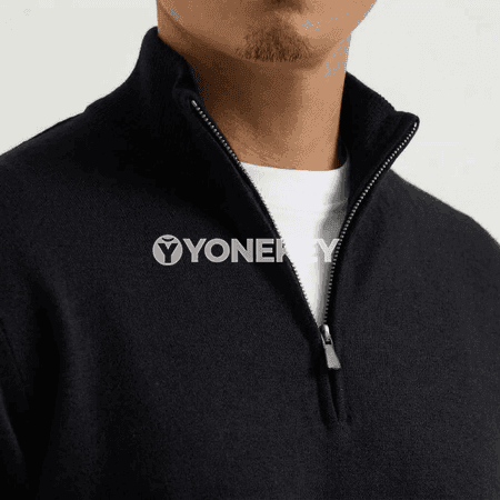 Erkekler üçin ýyly fermuarly örme switer kurtka