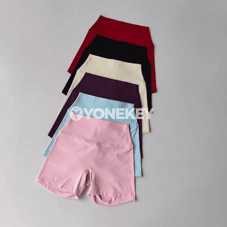 Zenanlar üçin ýokary boýunly çalt guradyjy sport şortik