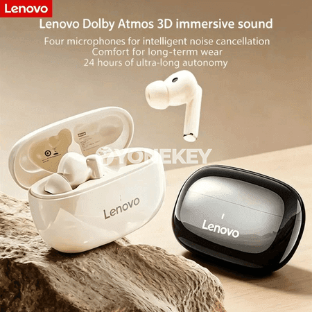 Lenovo TA210 simsiz Bluetooth naýnikler, mikrofonly, sport üçin