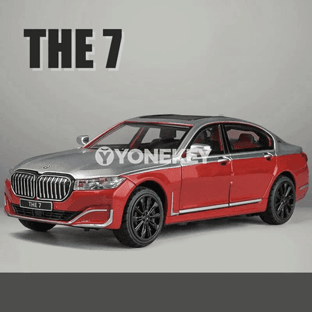 BMW 760Li 1:24 metal awtoulag modeli, sesli-çyraly, açylýan gapyly