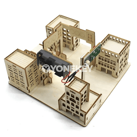 Çagalar üçin DIY ýol çyrasy we şäher görnüşli okuw modeli