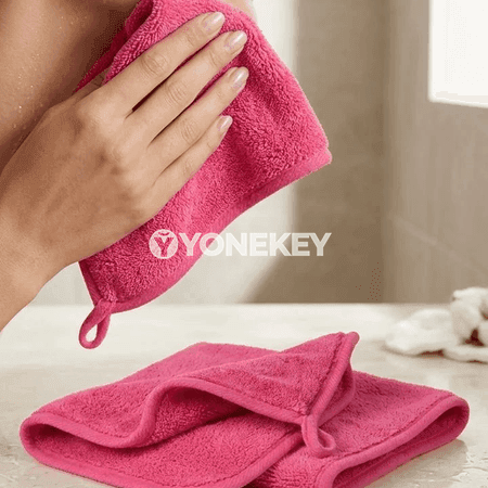 12 sany gaýtadan ulanylýan mikrofiber ýüz arassalaýjy mata