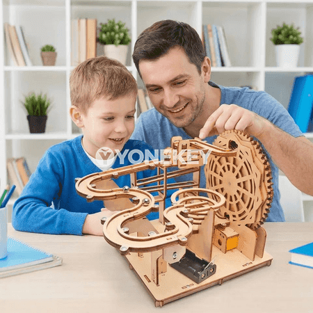 Çagalar üçin DIY ýol topy modeli, ylmy tejribe oýunjagy
