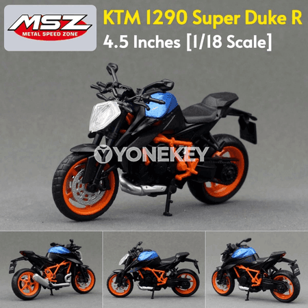 KTM 1290 Super Duke R 1:18 metal motosikl modeli
