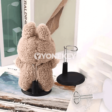 Sazak bezegleri üçin sazlanýan plastmassa gapakly görkezme stendi