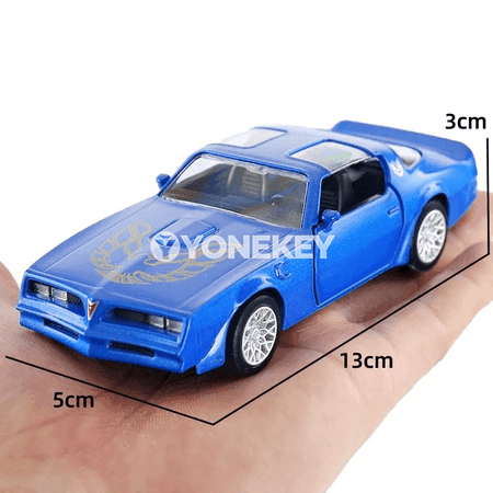 Pontiac Firebird 1:36 klassik diecast model awtoulag, çekimli