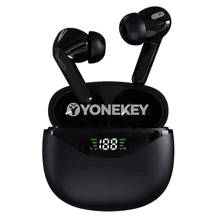Bluetooth simsiz naushniklar, güýçli batareýa we mikrofonly TWS