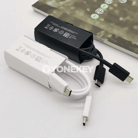 Samsung 45W Super Fast Type-C zarýad beriji, US Plug, kabel bilen