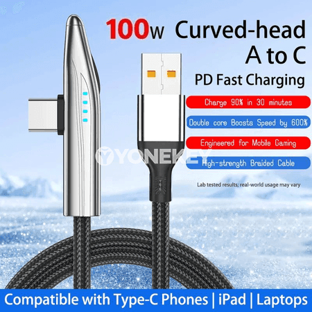 NNBILI 240W USB-C oýun kabeli, çalt zarýad we maglumat geçiriji