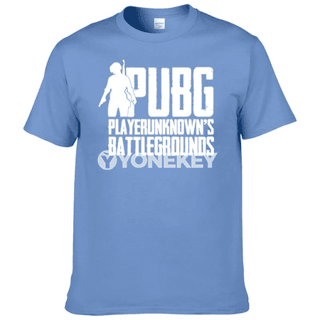 Erkekler üçin ýazlyk PUBG çaply pagta futbolka