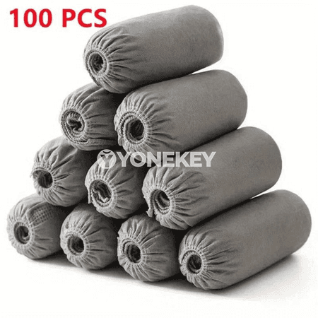 100 sany bir gezeklik aýakgap örtügi, tozan geçirmeýän we süýşmeýän