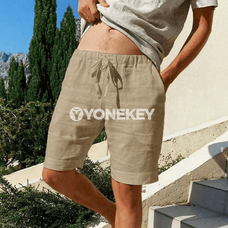 Erkekler üçin dem alýan zygyr giň şortik, tomusky plýaž modeli