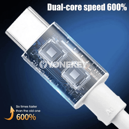 USB-C to Micro USB çalt zarýad kabeli, 2.4A OTG