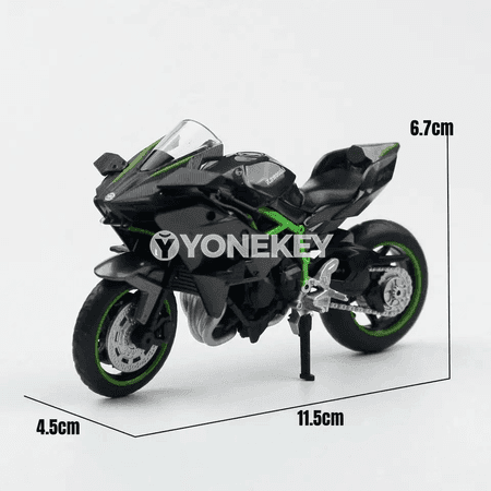 Kawasaki Ninja H2R 1:18 metall motosikl modeli