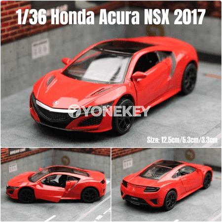 Honda Acura NSX 1:36 metal miniatýura ulagly modeli