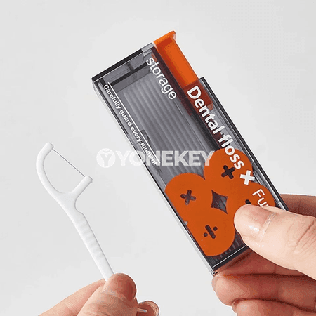 Diş sapy dispenseri, 10 sany diş sapy bilen