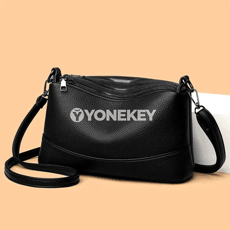 Aýal-gyzlar üçin PU deri sumka, giň we ýumşak crossbody model